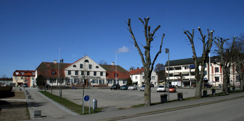 Broby Gästis am Marktplatz in Broby, Aufnahme 2010
